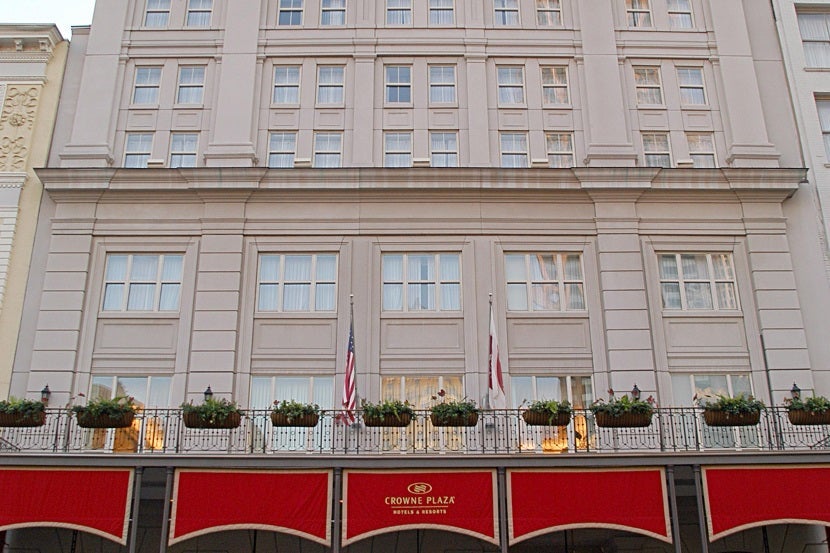 With 200,000 IHG Rewards points, you could book a room in the center of all the Mardi Gras festivities at the Crowne Plaza New Orleans French Quarter. Image courtesy of the hotel.