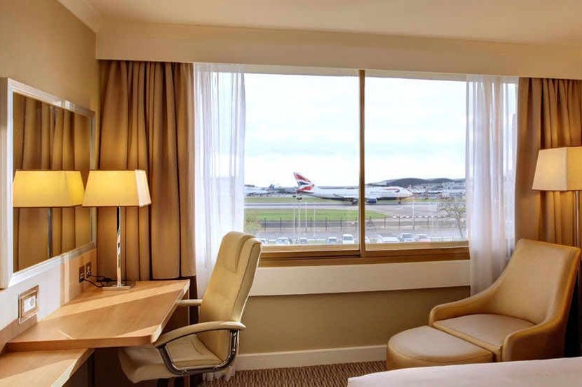 Views like this one are a regular site at the hotels around London Heathrow Airport. Image courtesy The Renaissance London Heathrow Airport Hotel.