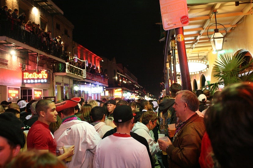 Mardi Gras draws a big crowd with over one million visitors each year. It is best to book your plans early to ensure you get a spot in the heart of the action. Image Courtesy of Shuttershcok