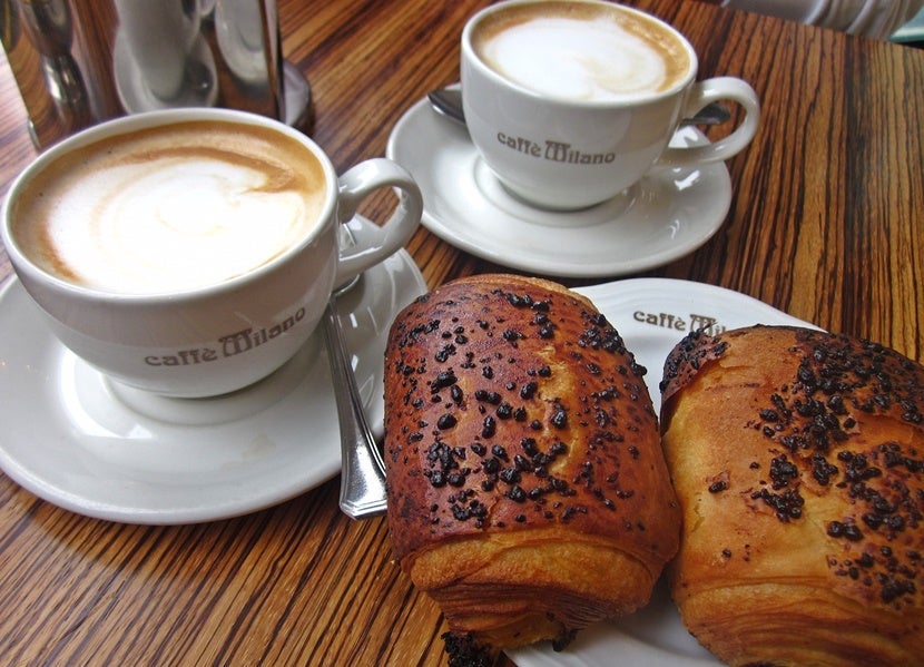 Only order coffee with milk in the mornings. Image courtesy of the author.