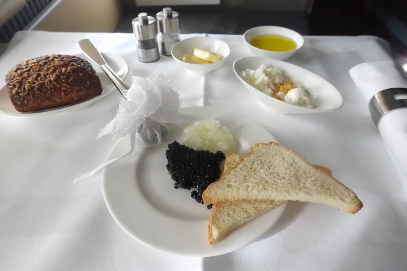 Sick or not, I couldn't say no to free caviar.