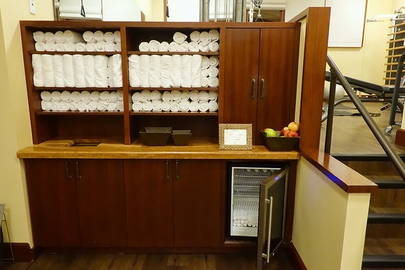 Chilled towels to help you cool down post-workout.