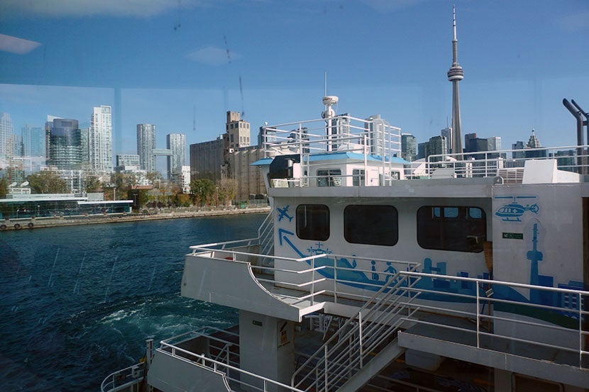 The ferry to the mainland takes all of 90 seconds.