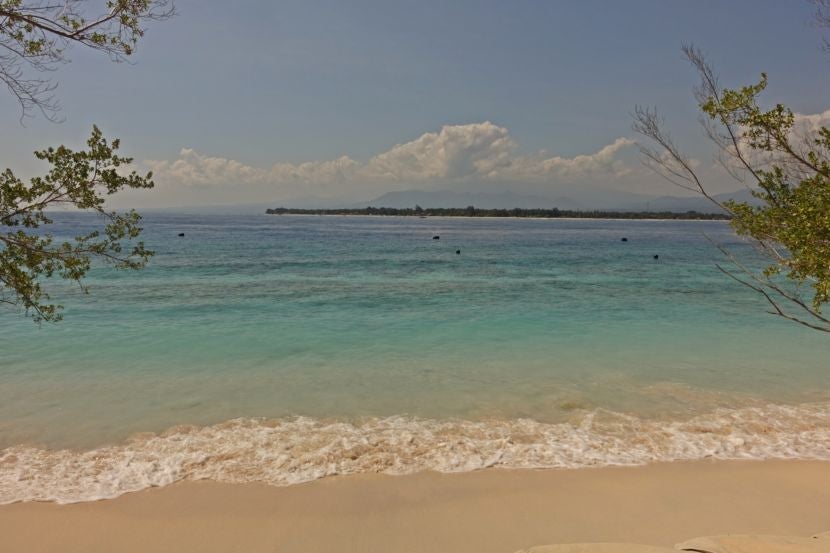 The crystal clear waters of Gili Meno.