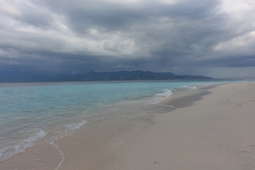 White sands, clear waters and virtually no one on the beach!
