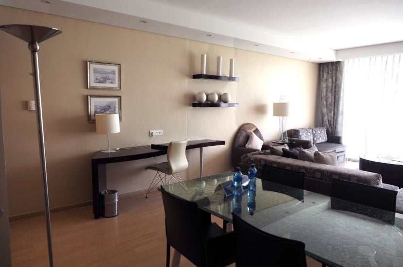 The vast living room area was beyond welcoming.