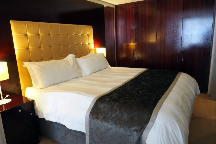 The king-size bed was beyond comfortable, but the room was rather on the narrow side.