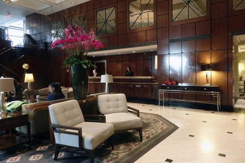 The elegant Park Hyatt Toronto Lobby.