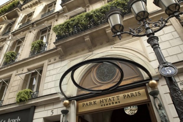 The Park Hyatt Paris-Vendôme, a top-tier Category 7 Hyatt property.
