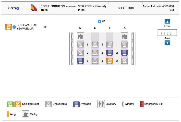 Asiana A380 First Class Review JFK