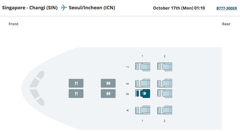 Korean Air 777-300ER First Class SIN Review