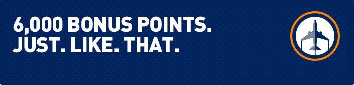 Earn up to 6,000 bonus points for flying LGA to BOS.