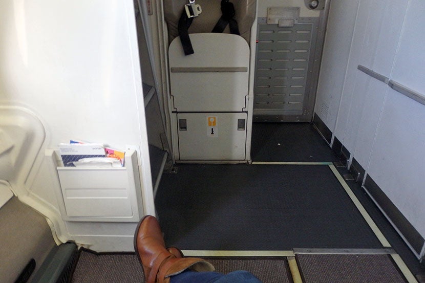 Roomy bulkhead seats, but I'm only 5 feet.