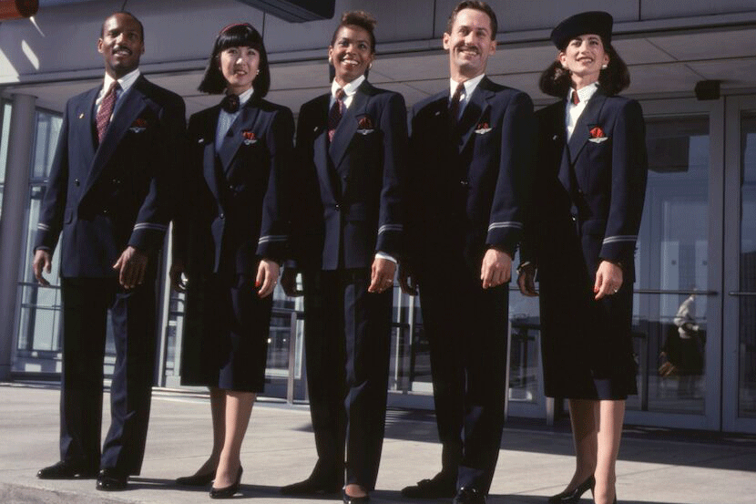 Back to basics in the 1990s. Image courtesy of United Airlines.