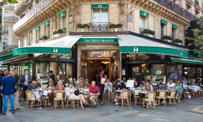 <em>Make sure to say a friendly 'bonjour' or 'bonsoir' to the waiter when entering a Paris restaurant. Image courtesy of <a href="http://www.shutterstock.com/dl2_lim.mhtml?src=6BmToP9SRK96llmo5k4raA-1-28&id=436893262&size=medium_jpg">Shutterstock</a>.</em>