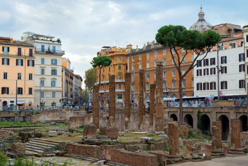 There are likely ruins underneath these apartment buildings. Image courtesy of <a href="http://www.shutterstock.com/dl2_lim.mhtml?src=lCyeJdaAnbKrR4ZMoO70FQ-1-19&id=438078607&size=medium_jpg">Shutterstock.</a>