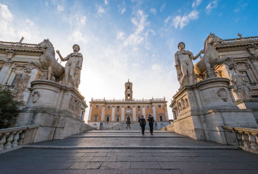 Rome is a hilly city. Image courtesy of <a href="http://www.shutterstock.com/dl2_lim.mhtml?src=Nz3bclVi5y5L-2F07Jdfjg-1-11&id=443314405&size=medium_jpg">Shutterstock</a>.