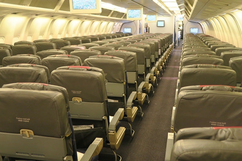 No in-flight entertainment or power are available.