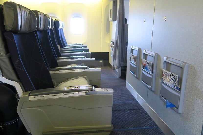 Plenty of knee room available in the bulkhead row 12.