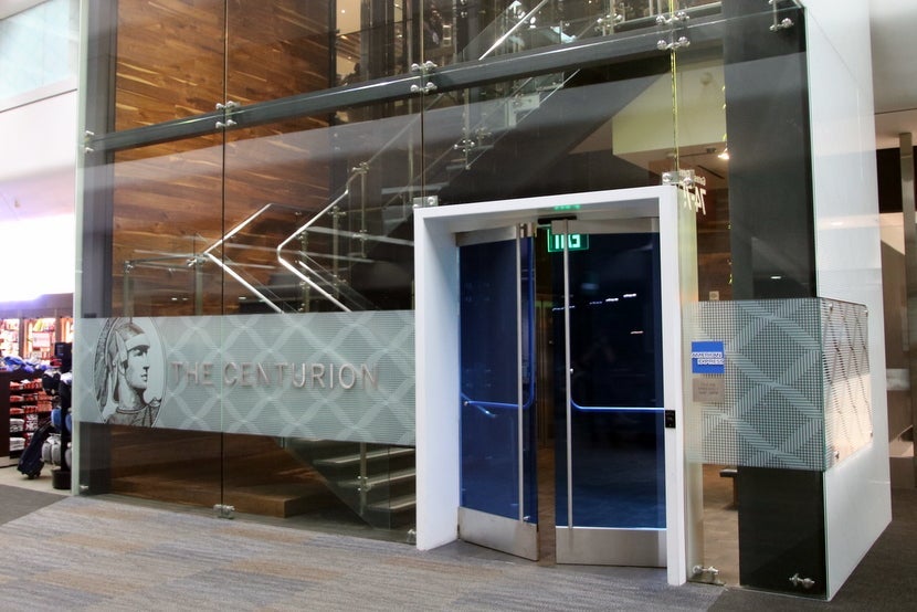 The American Express Centurion Lounge in SFO