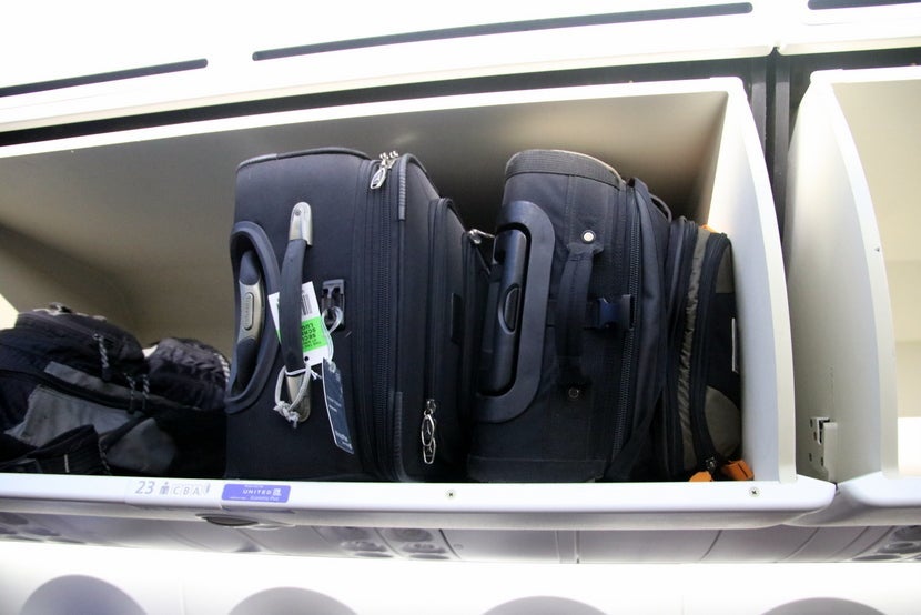 Vertical loading of luggage allows for a lot more space