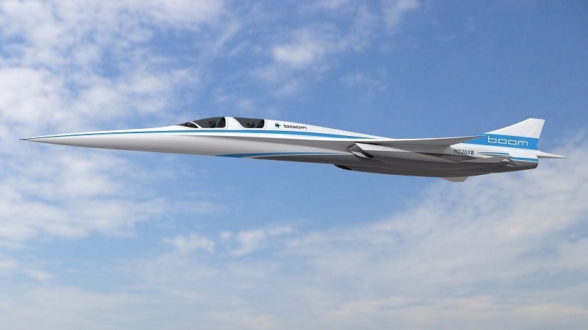 The two-seat XB-1 supersonic demonstrator.