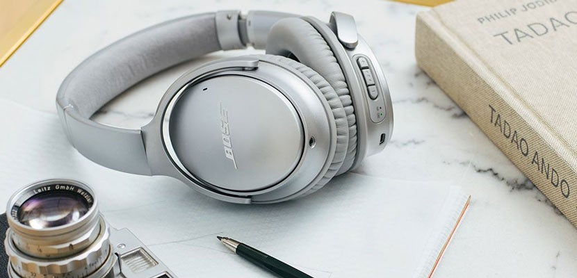 You can't go wrong with a pair of noise-cancelling headphones. Image courtesy of the Bose Facebook page.