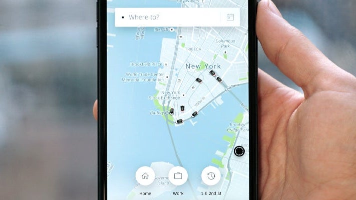 new uber app featured