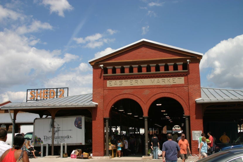Point your compass toward Eastern Market. Image courtesy of Danielle Walquist Lynch via Flickr, and used under the <a href="https://creativecommons.org/licenses/by/2.0/legalcode" target="_blank">Creative Commons license</a>.