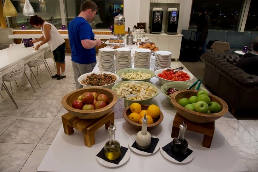 Buffet offerings at the No. 1 Lounge.