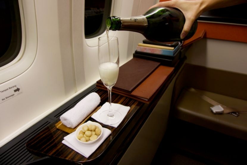Always a stellar way to start a long-haul flight