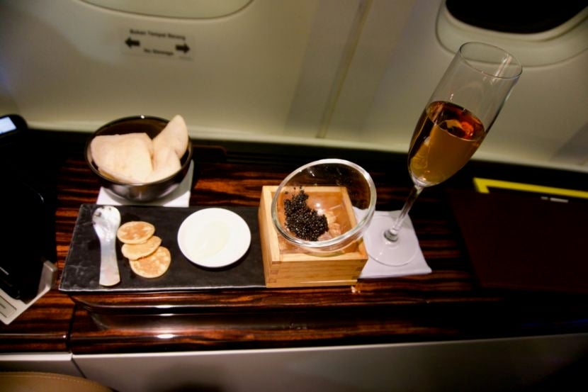 I've never had caviar presented like this