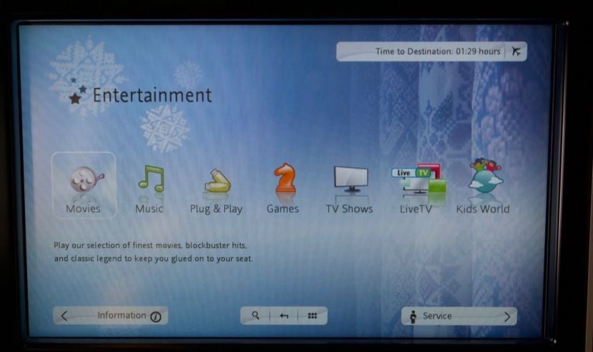 You can stay busy for hours with Garuda's in-flight entertainment options.