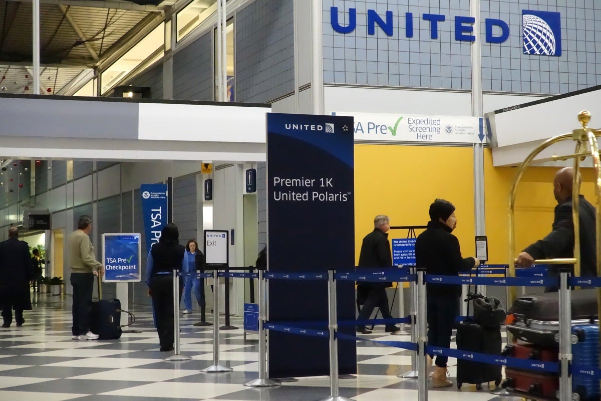 Polaris check-in at Chicago O'Hare.