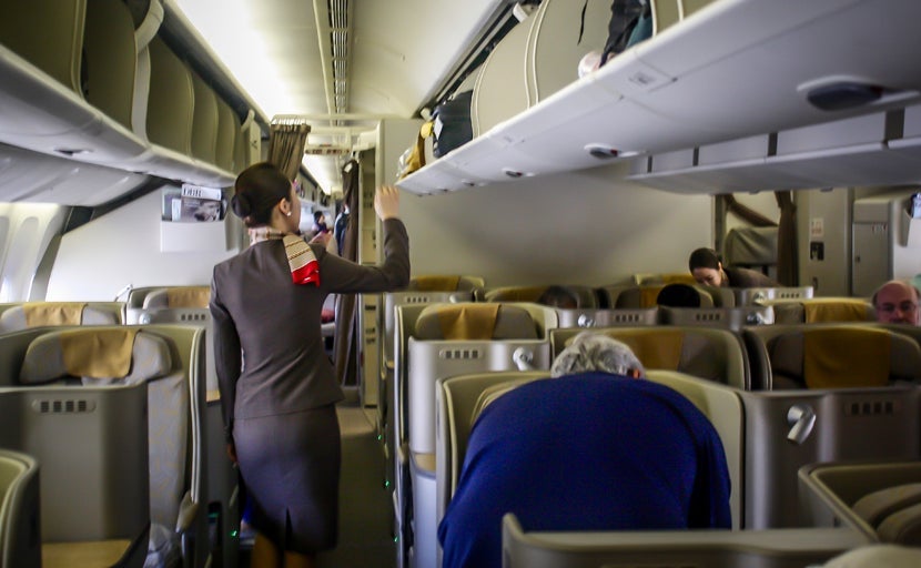 Asiana 777-200ER Business Class cabin