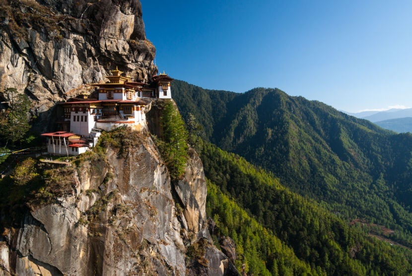 Bhutan is one of the world's last undiscovered corners. Image courtesy of Getty Images.