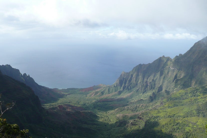 You can't get this view of the Na Pali coast without working a little for it.