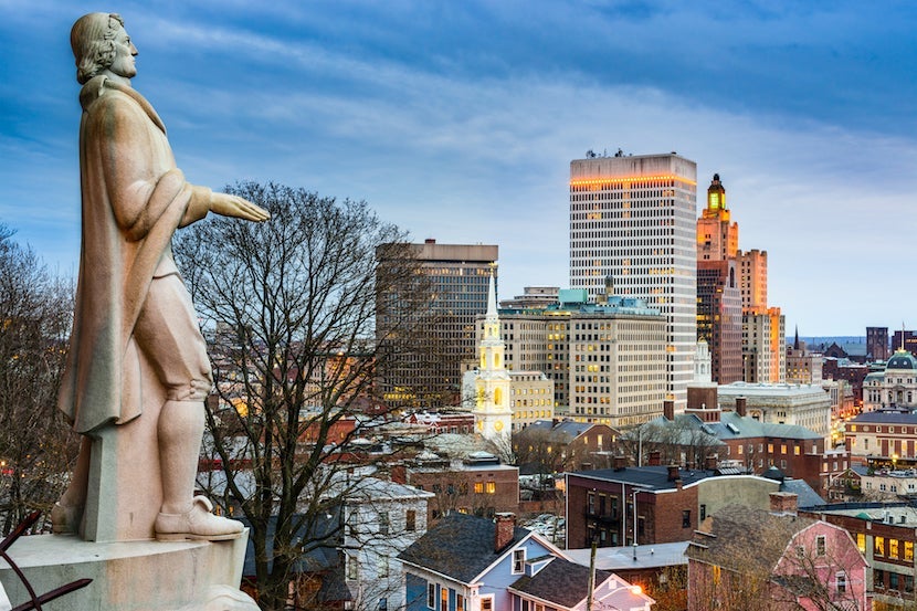 What would Roger Williams, RI's founder, have to say about the naming debacle? Image courtesy of SeanPavonePhoto via Getty Images.
