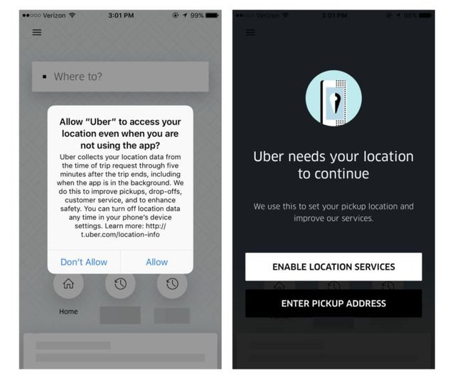 Uber Time Tracking Uber's New Update Tracks Your Location After the Ride's Over - The ...