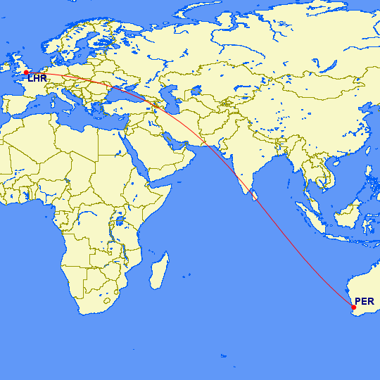 The new longest flight in the world.