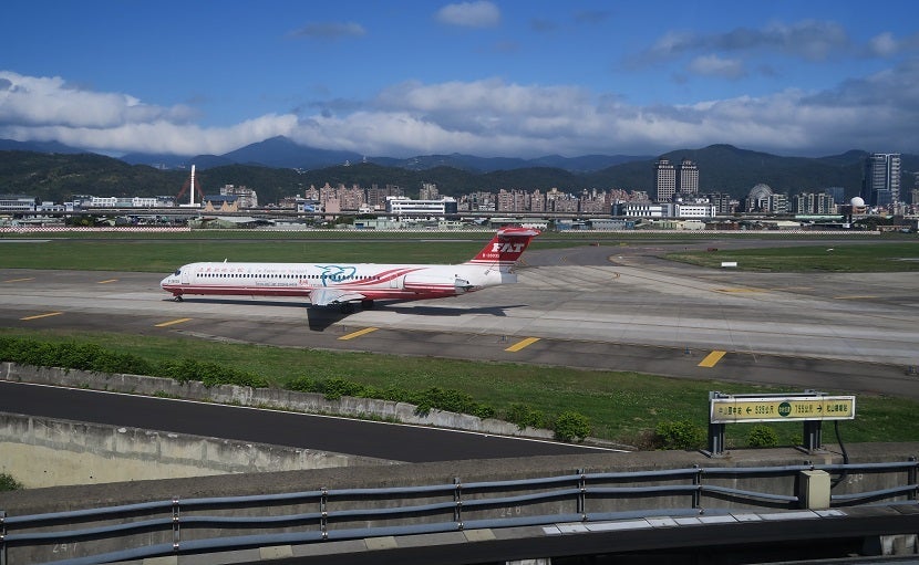 Metro riders get great views of the airport's tarmac en route to the airport.