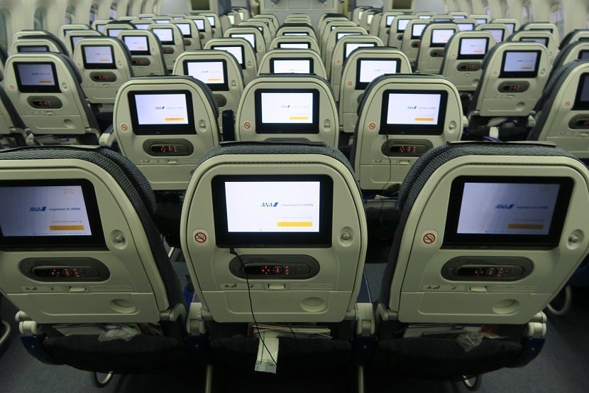 The in-flight entertainment system was well-stocked, especially for such a short flight.