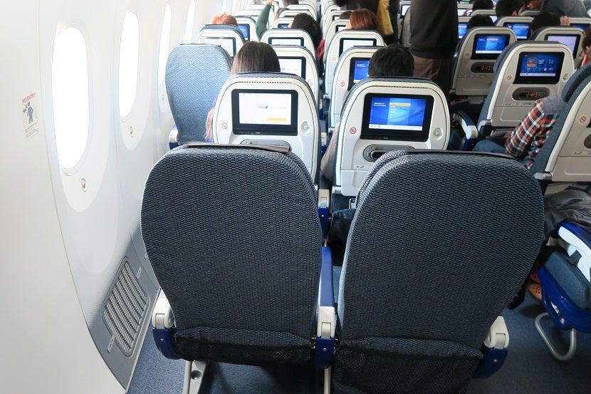 Couples traveling together might want to consider row 33, but not row 34.