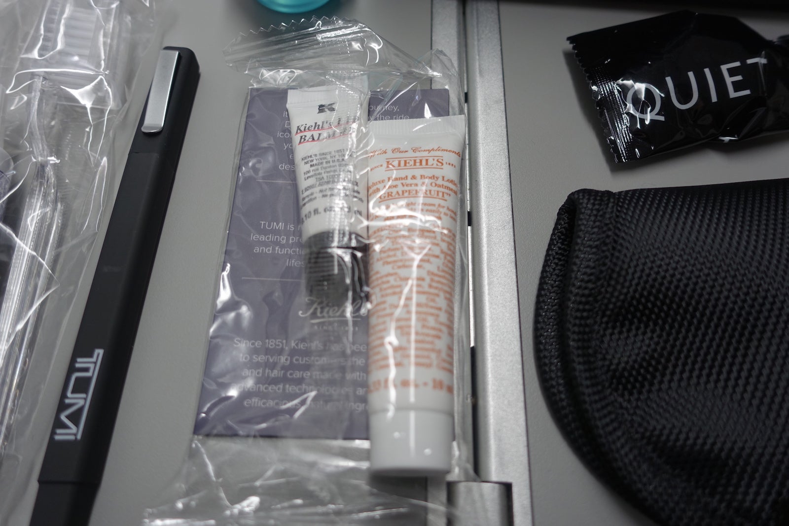 The kits contain Kiehl's products.