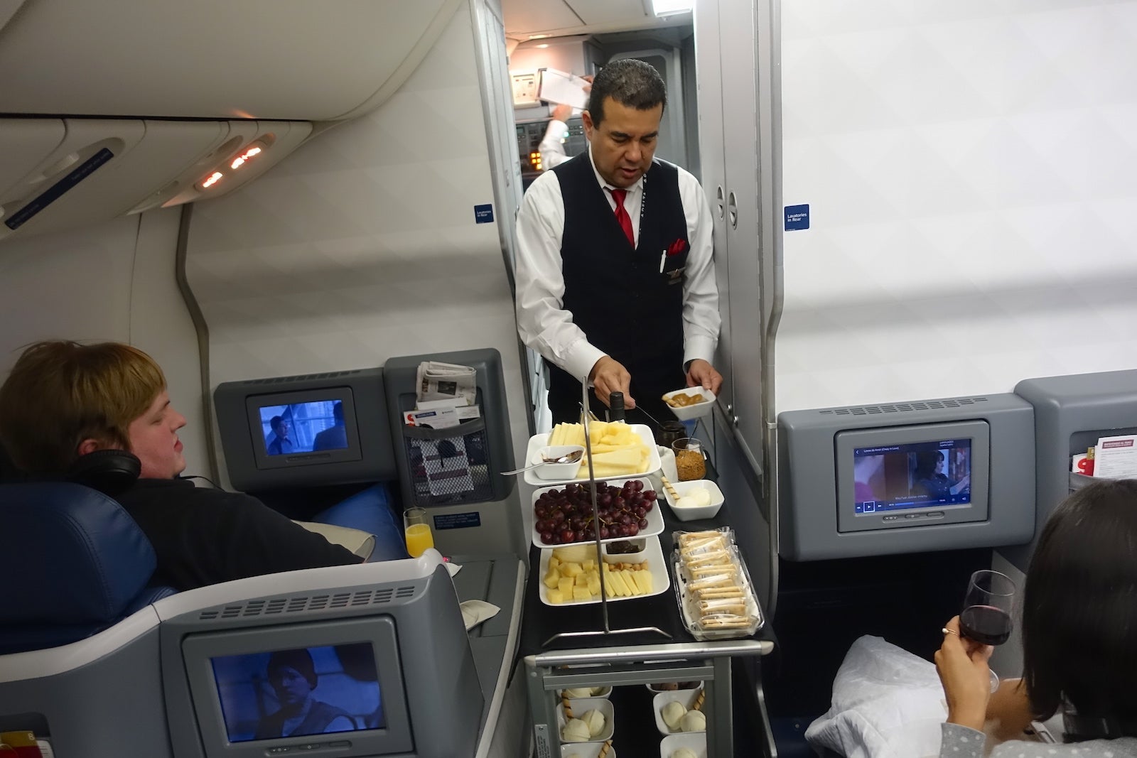Here comes the dessert cart!