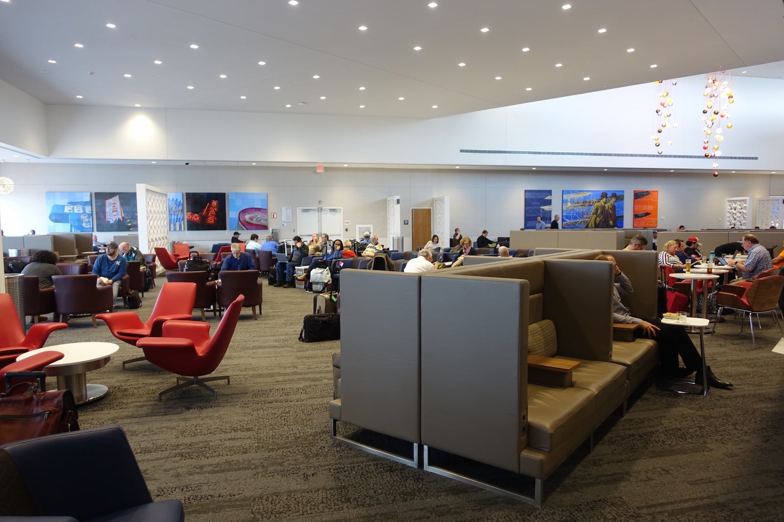 I especially liked the high-profile chairs.