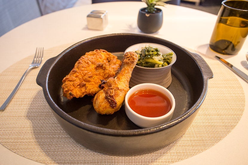 I would definitely order this fried chicken again - it's the best fried chicken I've had in any restaurant.
