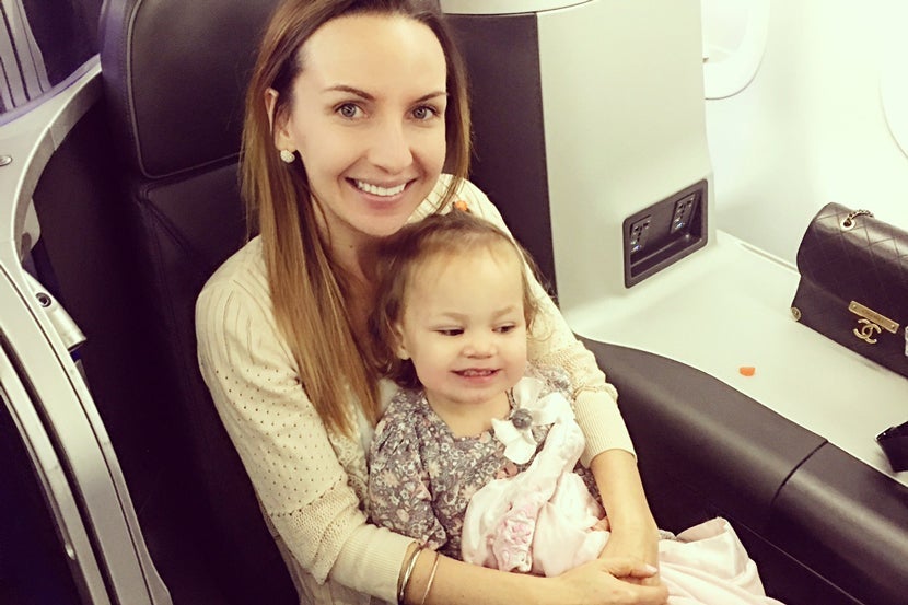 Taking small children on the plane doesn't have to be a bad experience with the right preparation and attitude. Image courtesy of Angelina Aucello.