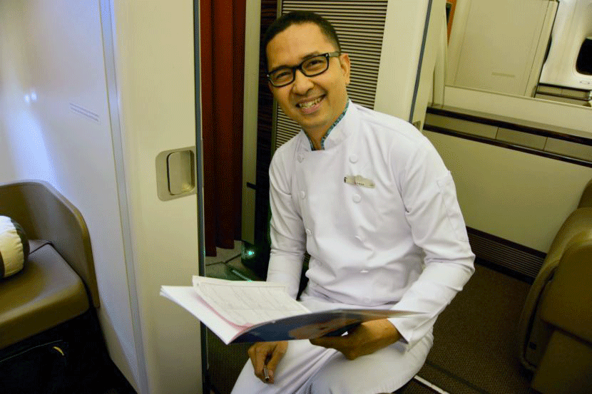 Very few airlines have an onboard chef.