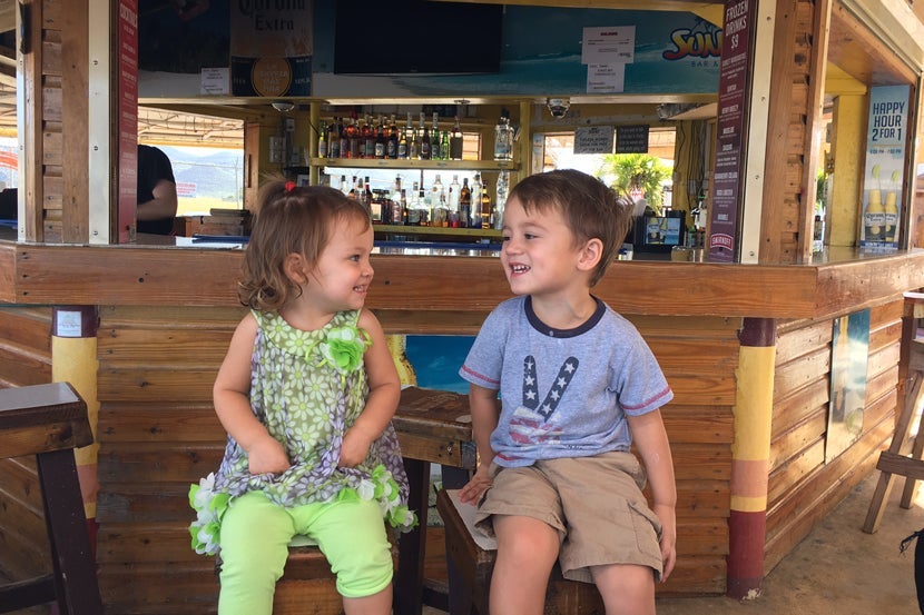 Showing your kids the world can be so much fun! Image courtesy of Angelina Aucello.